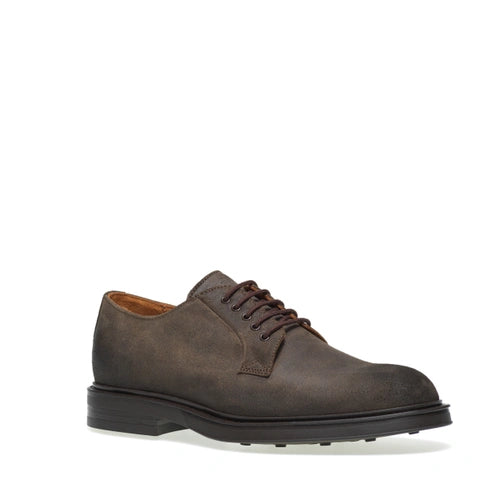 Derby in Pelle Scamosciata Frau / Marrone - Ideal Moda