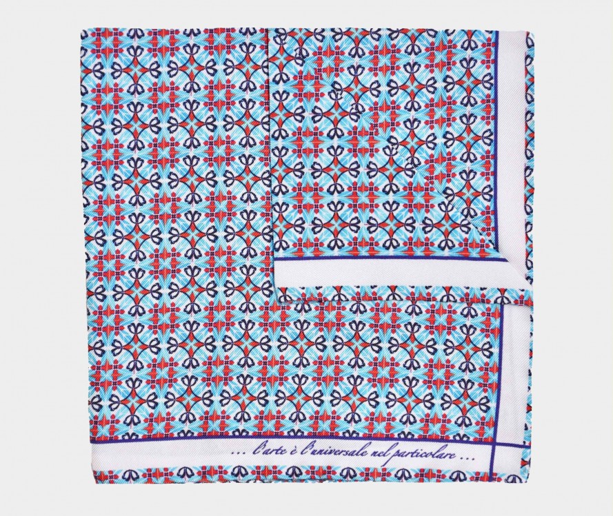 Pochette Fefè in Seta / Celeste - Ideal Moda