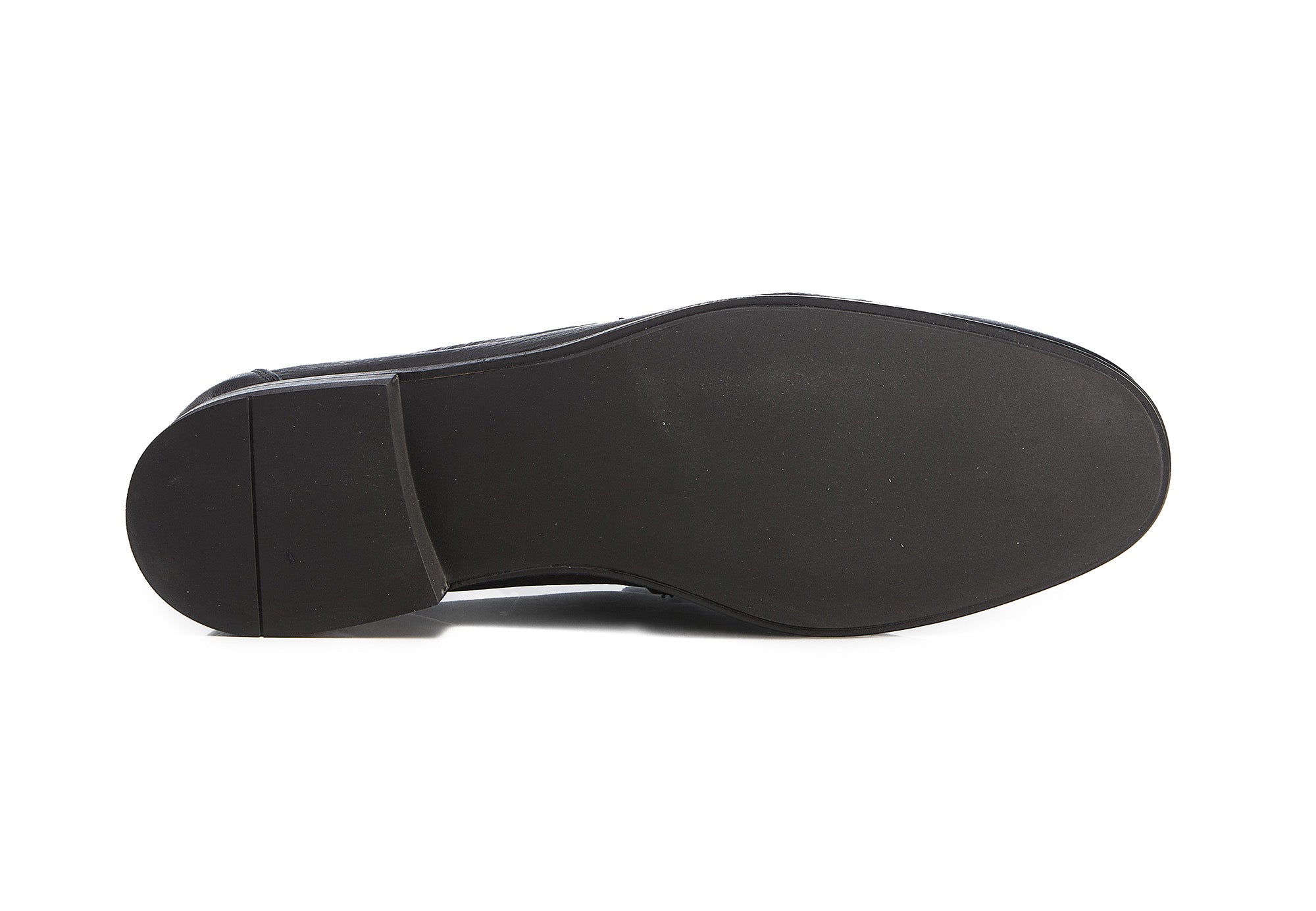 Mocassino effetto guanto in pelle / Nero - Ideal Moda