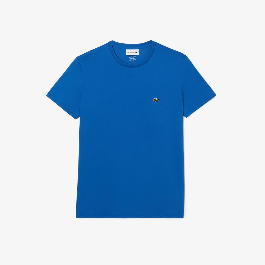 T-Shirt in Jersey di Cotone Pima Lacoste / Bluette - Ideal Moda