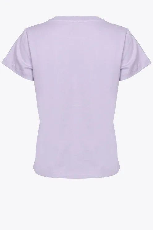 T-Shirt con Logo Pinko / Viola - Ideal Moda