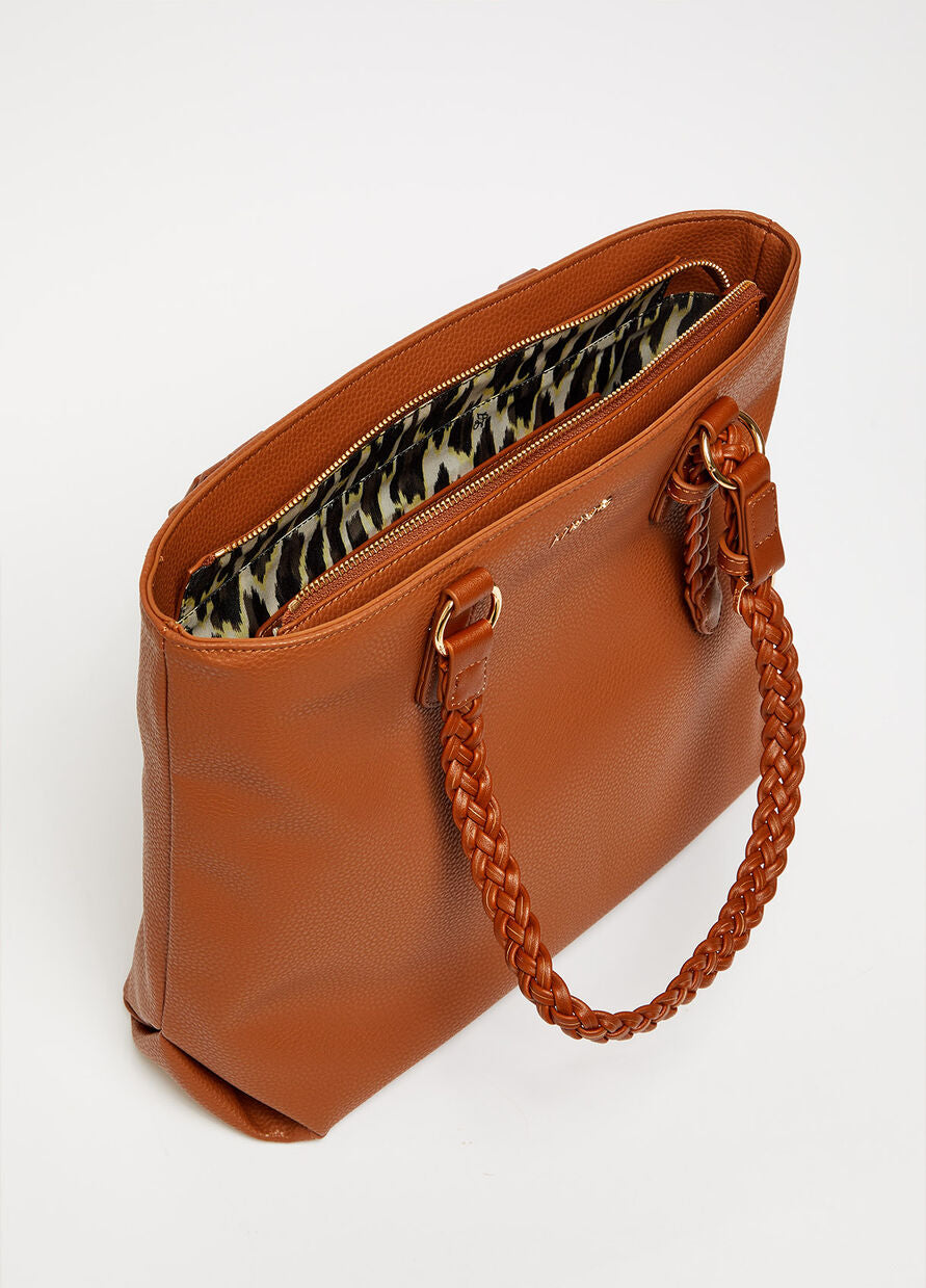 Borsa Shopping con Logo Liu Jo / Cuoio - Ideal Moda
