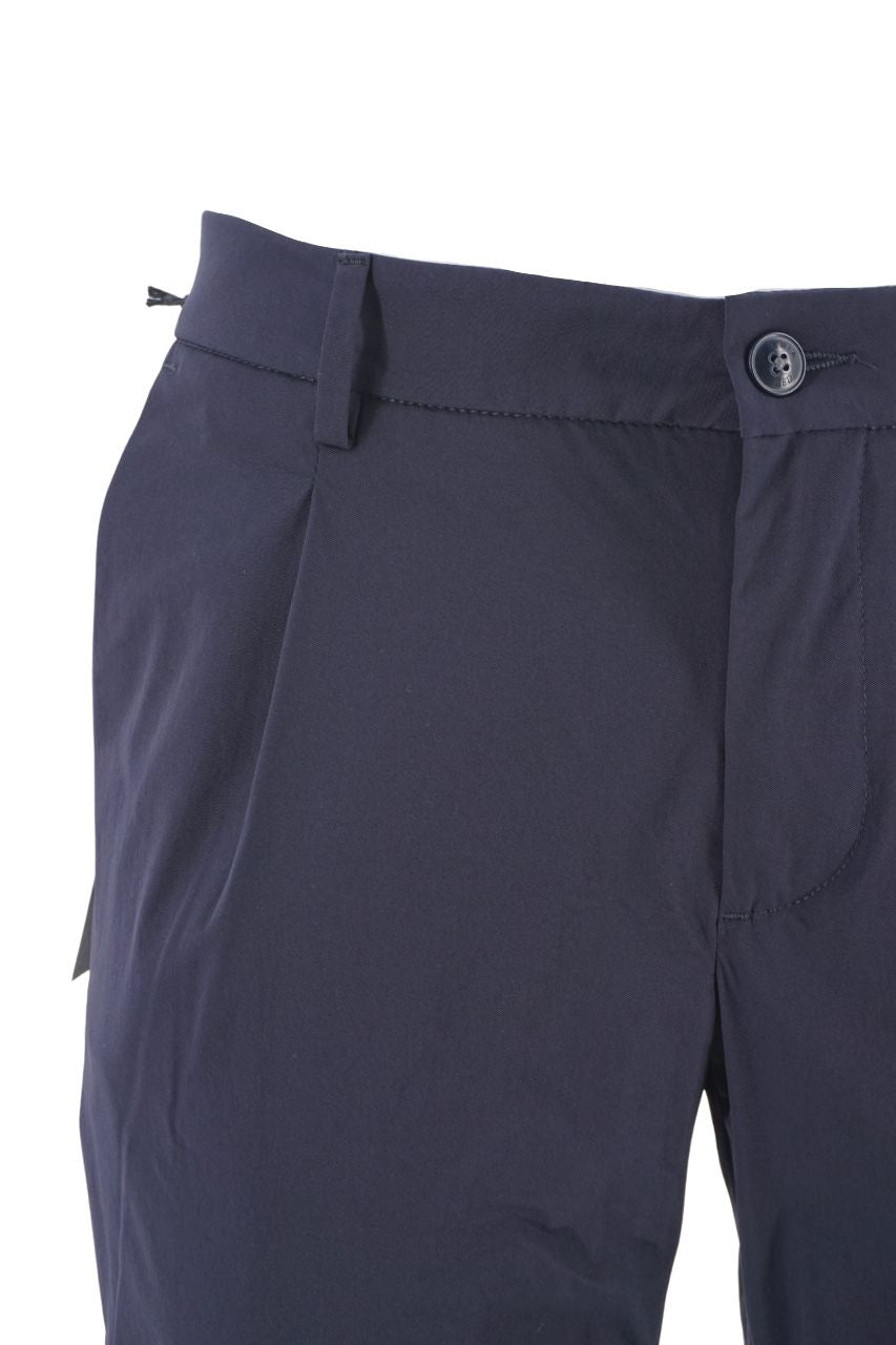 Pantalone Teleria Zed in Tessuto Tecnico / Blu - Ideal Moda