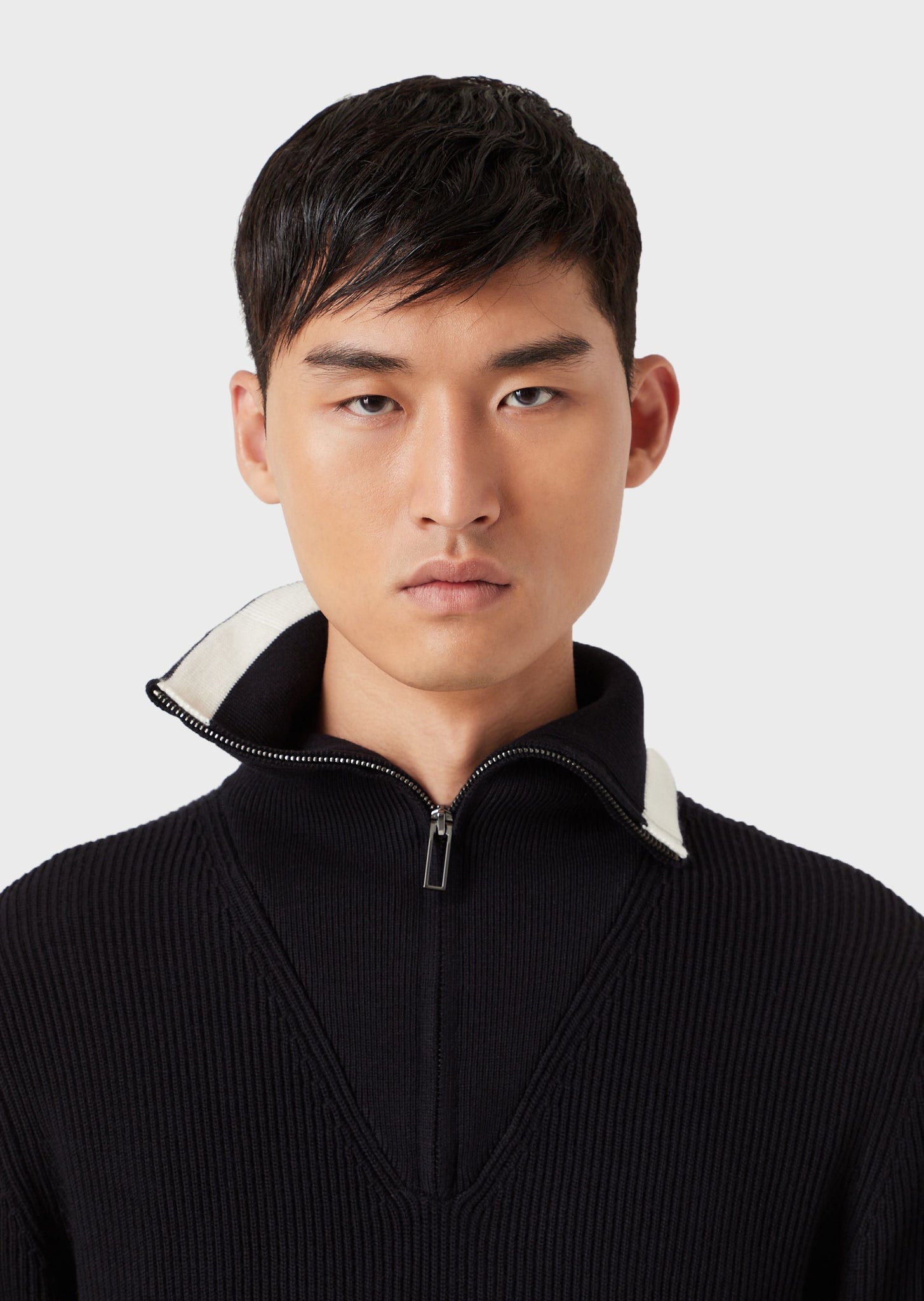 Maglia Emporio Armani collo alto / Blu - Ideal Moda