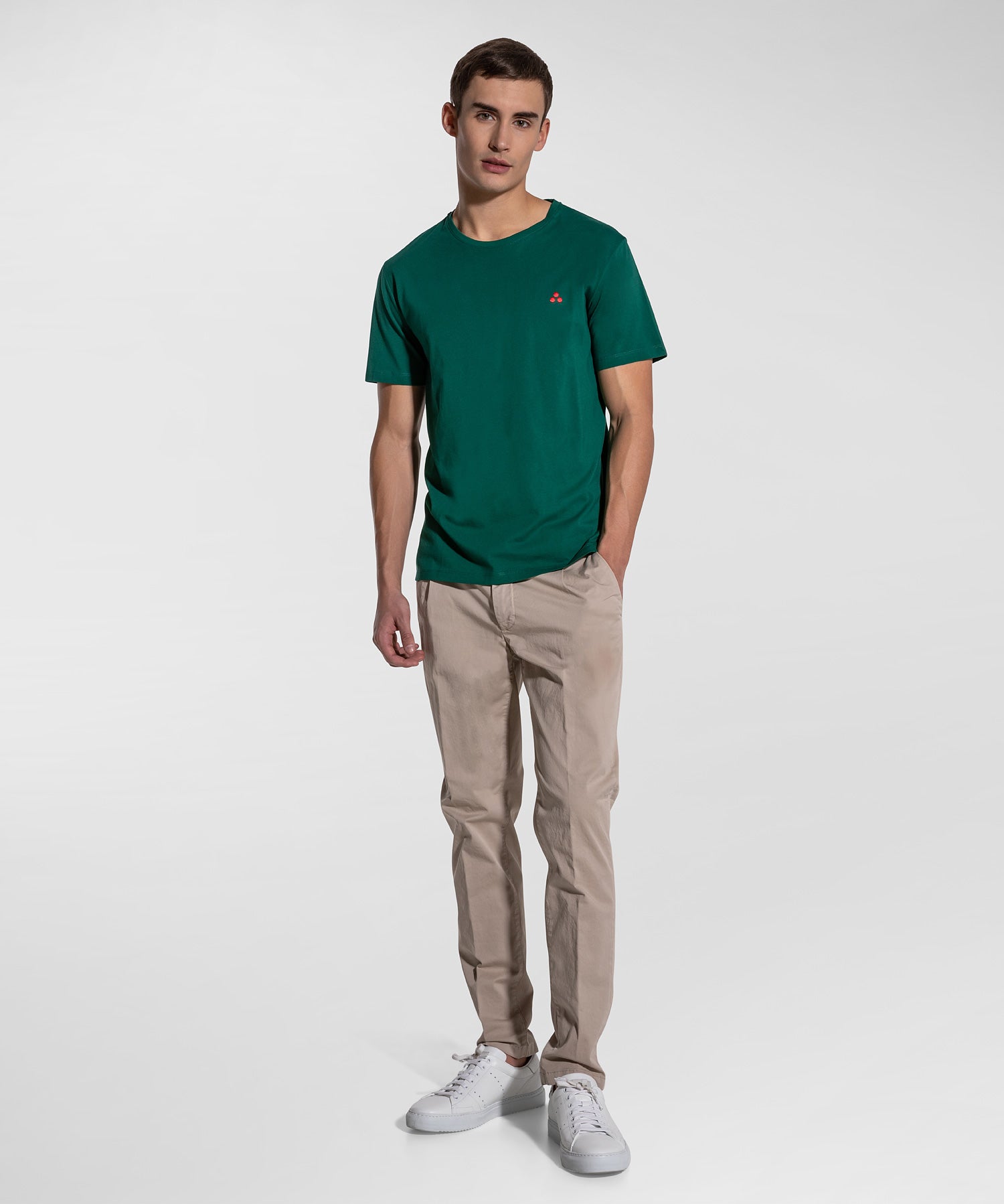 T-Shirt con Stampa / Verde - Ideal Moda
