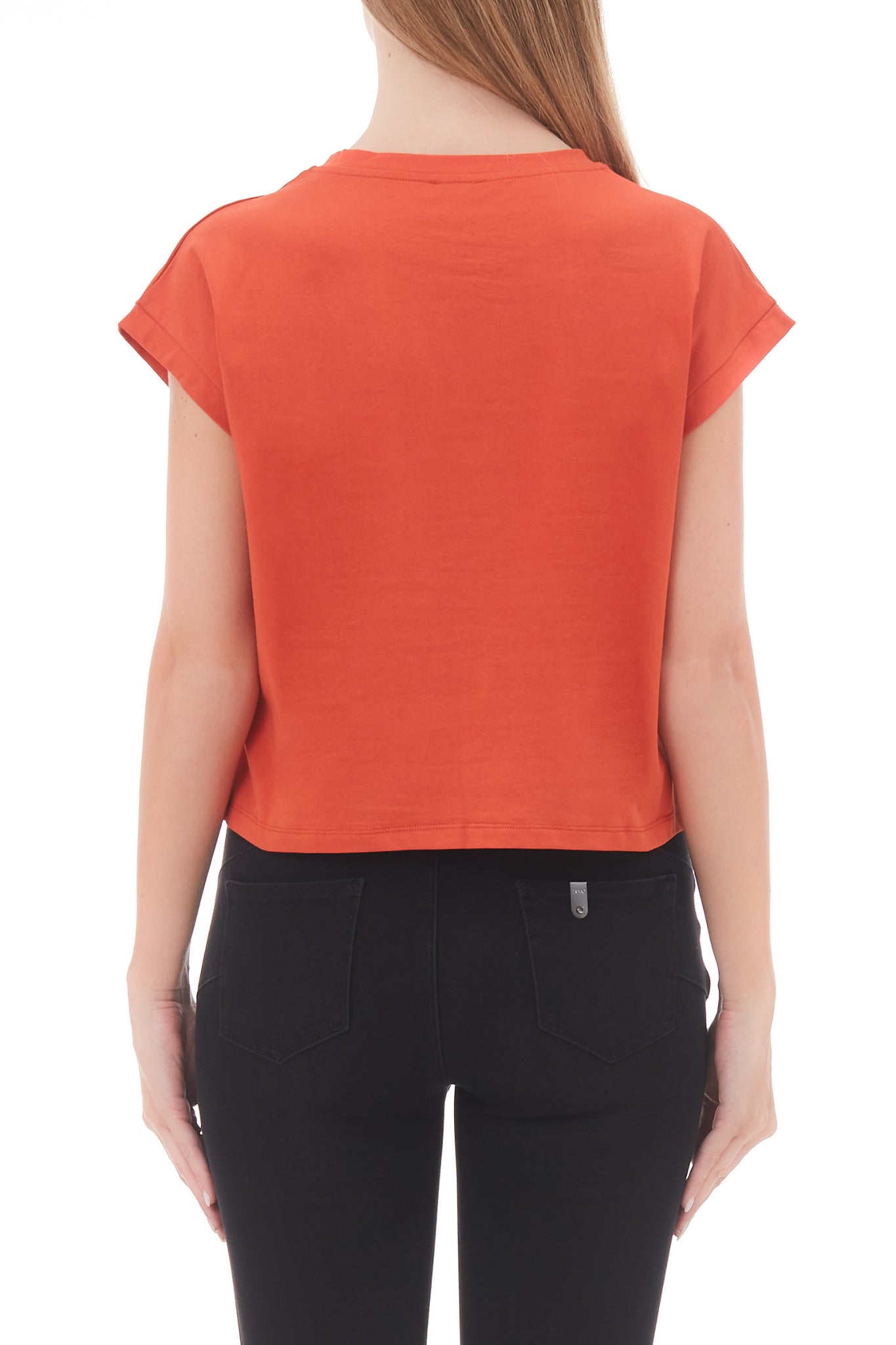 T-Shirt Liu Jo con Logo / Arancione - Ideal Moda