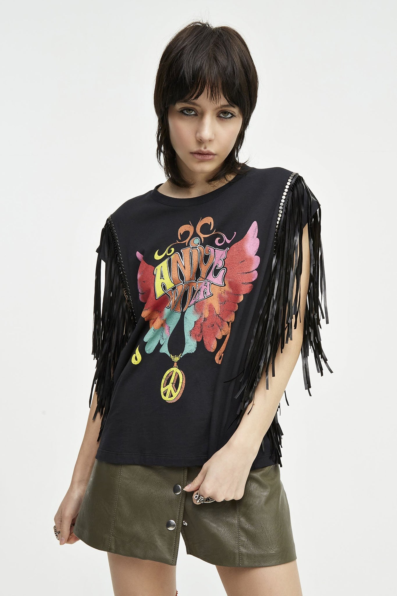T-Shirt Aniye By / Nero - Ideal Moda