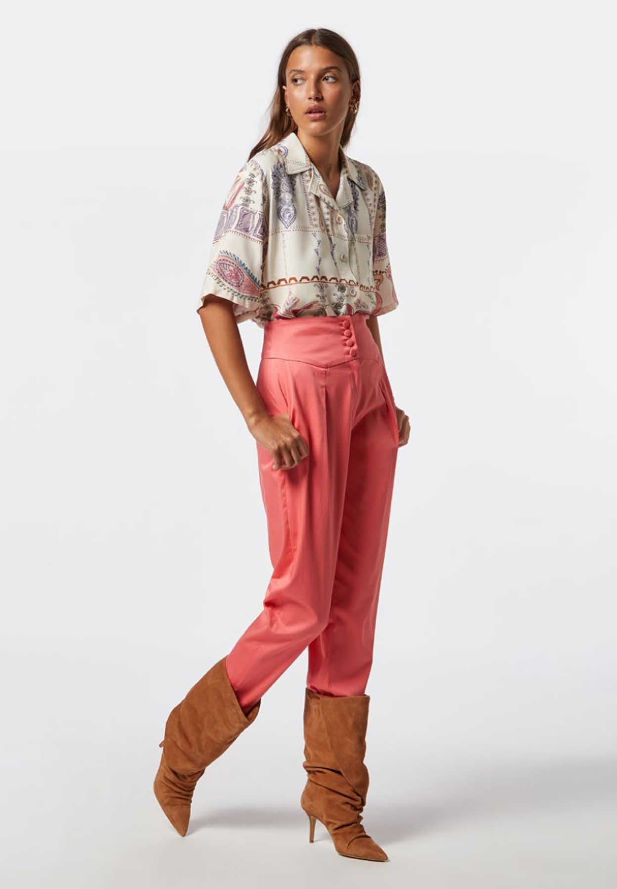 Camicia con Taschino / Multicolor - Ideal Moda