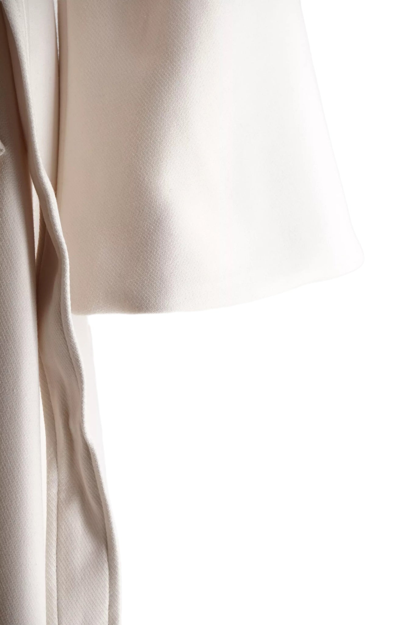 Cappotto Lungo con Cintura Kocca / Bianco - Ideal Moda