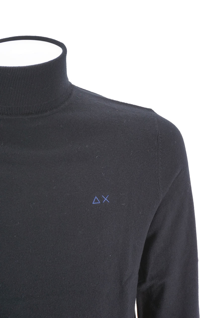 Maglia Sun 68 a Collo Alto / Nero - Ideal Moda