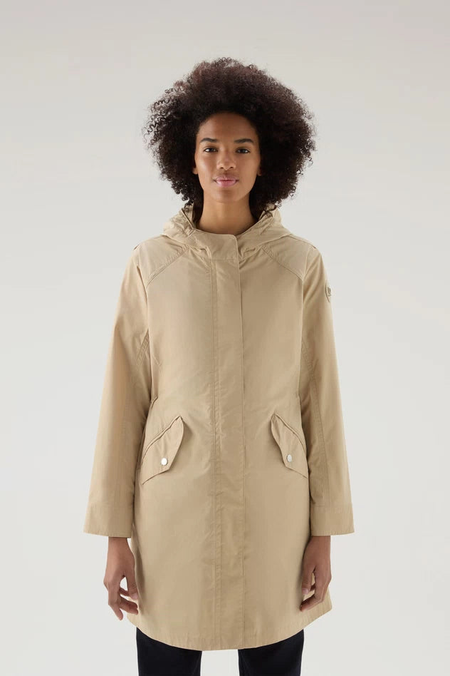 Giubbino Parka Leggero Woolrich / Beige - Ideal Moda