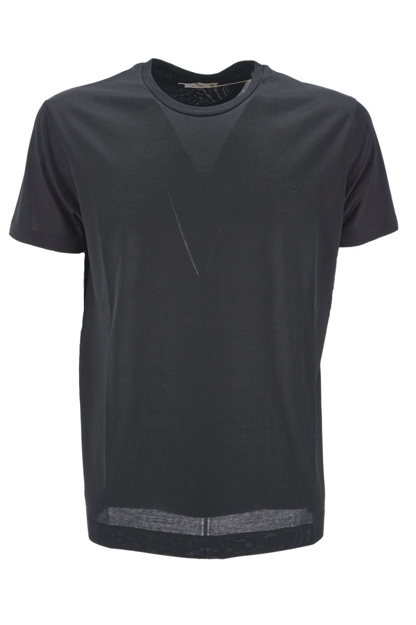 T-Shirt Daniele Fiesoli in Filo di Scozia / Nero - Ideal Moda
