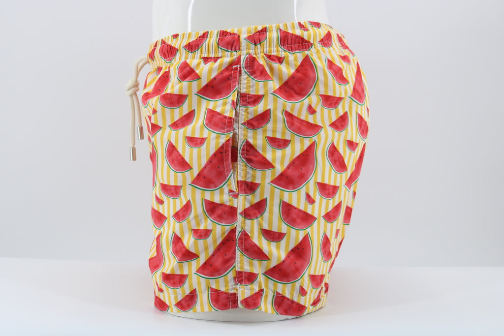 Pantaloncino da mare fantasia Cocomero / Giallo - Ideal Moda