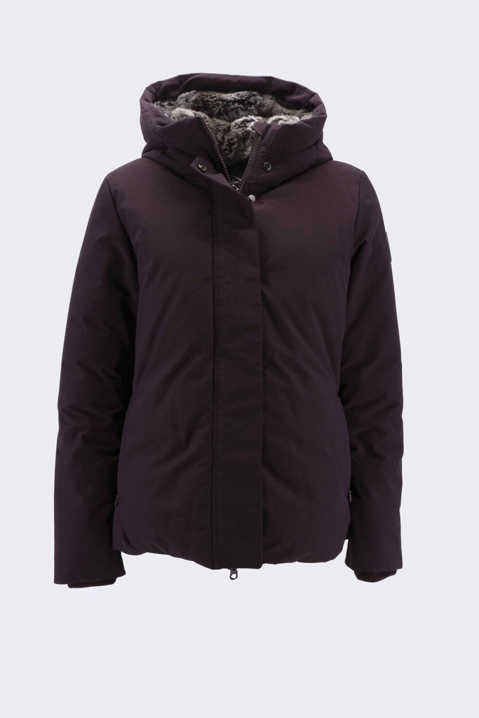 Giaccone Acrtic con Eco Pelliccia Interna / Bordeaux - Ideal Moda