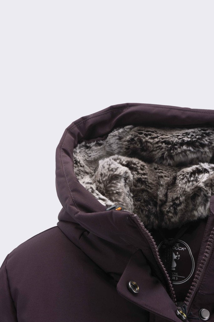 Giaccone Acrtic con Eco Pelliccia Interna / Bordeaux - Ideal Moda