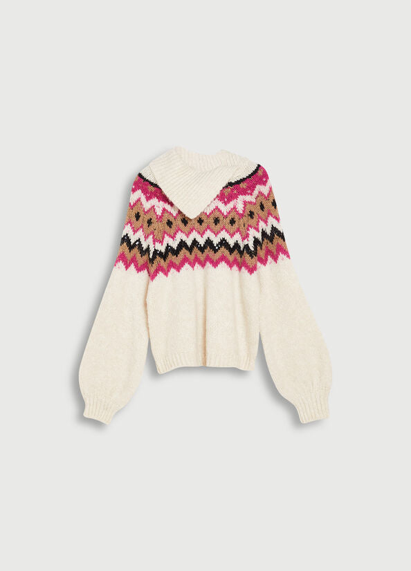 Maglia con Fantasia Liu Jo / Bianco - Ideal Moda