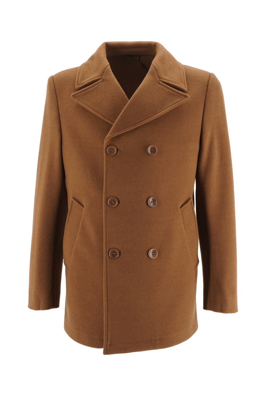 Cappotto Daniele Alessandrini Doppio Petto / Marrone - Ideal Moda