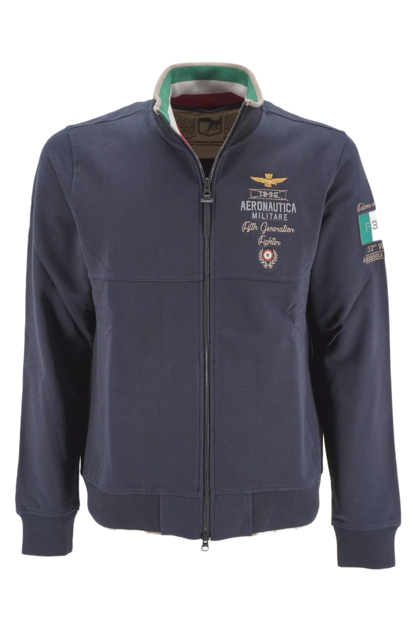 Felpa con Ricamo Aeronautica Militare / Blu - Ideal Moda