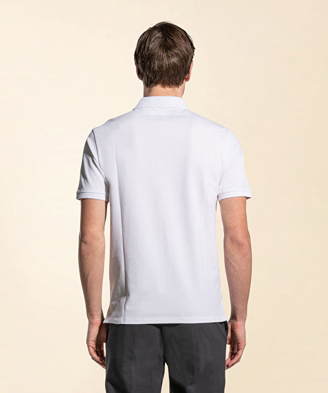 Piquet polo shirt / Bianco - Ideal Moda