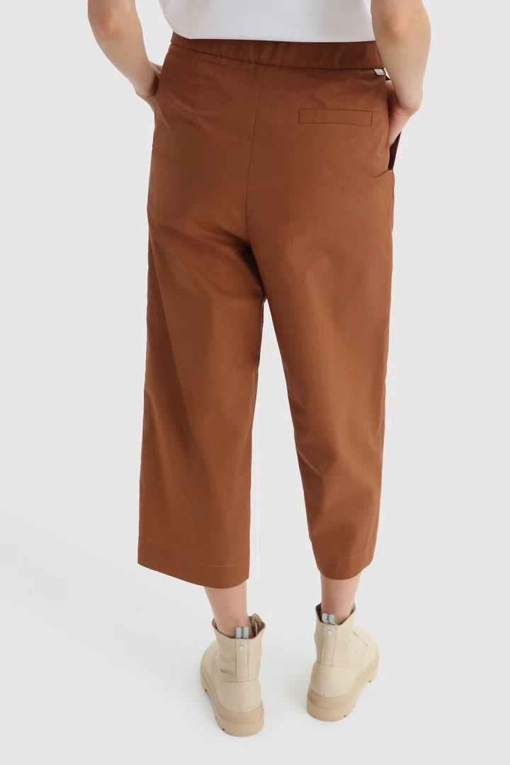 Pantalone Woolrich in Popeline / Marrone - Ideal Moda