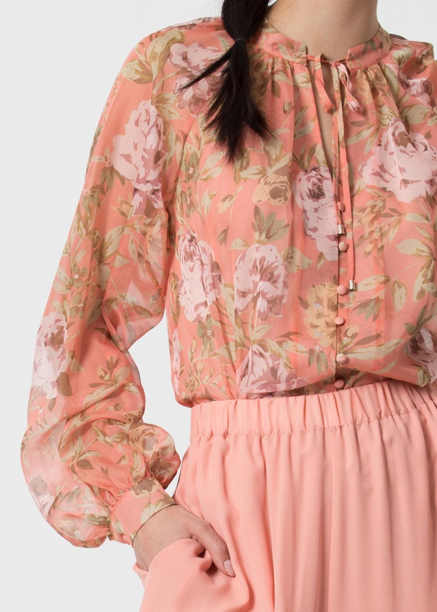 Blusa Kocca con Stampa / Rosa - Ideal Moda