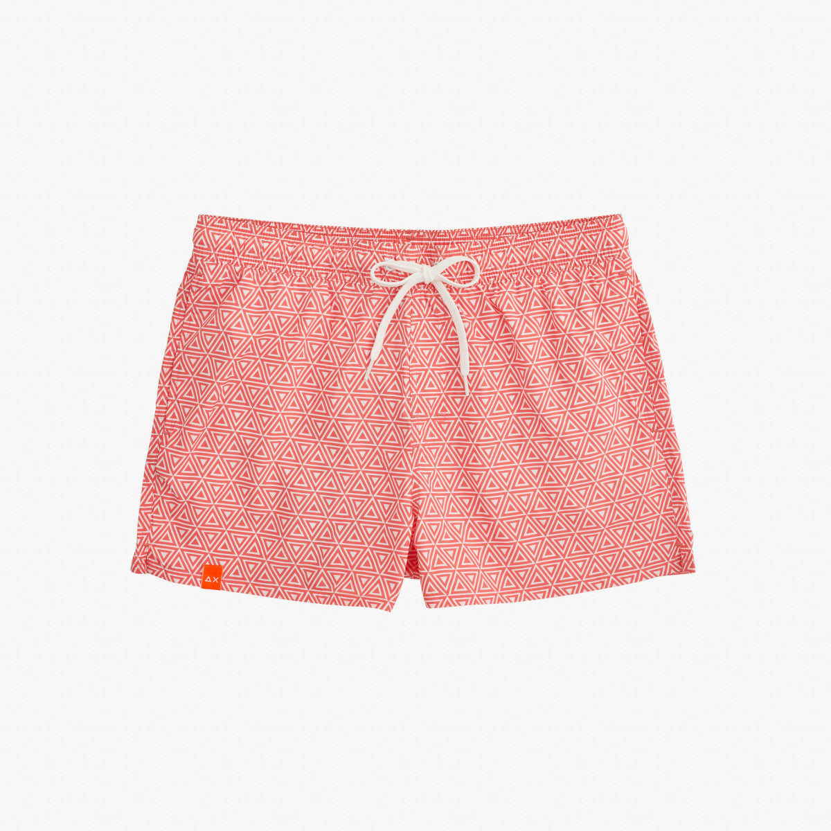 Swim Pant Fancy Micro Pattern / Rosso - Ideal Moda