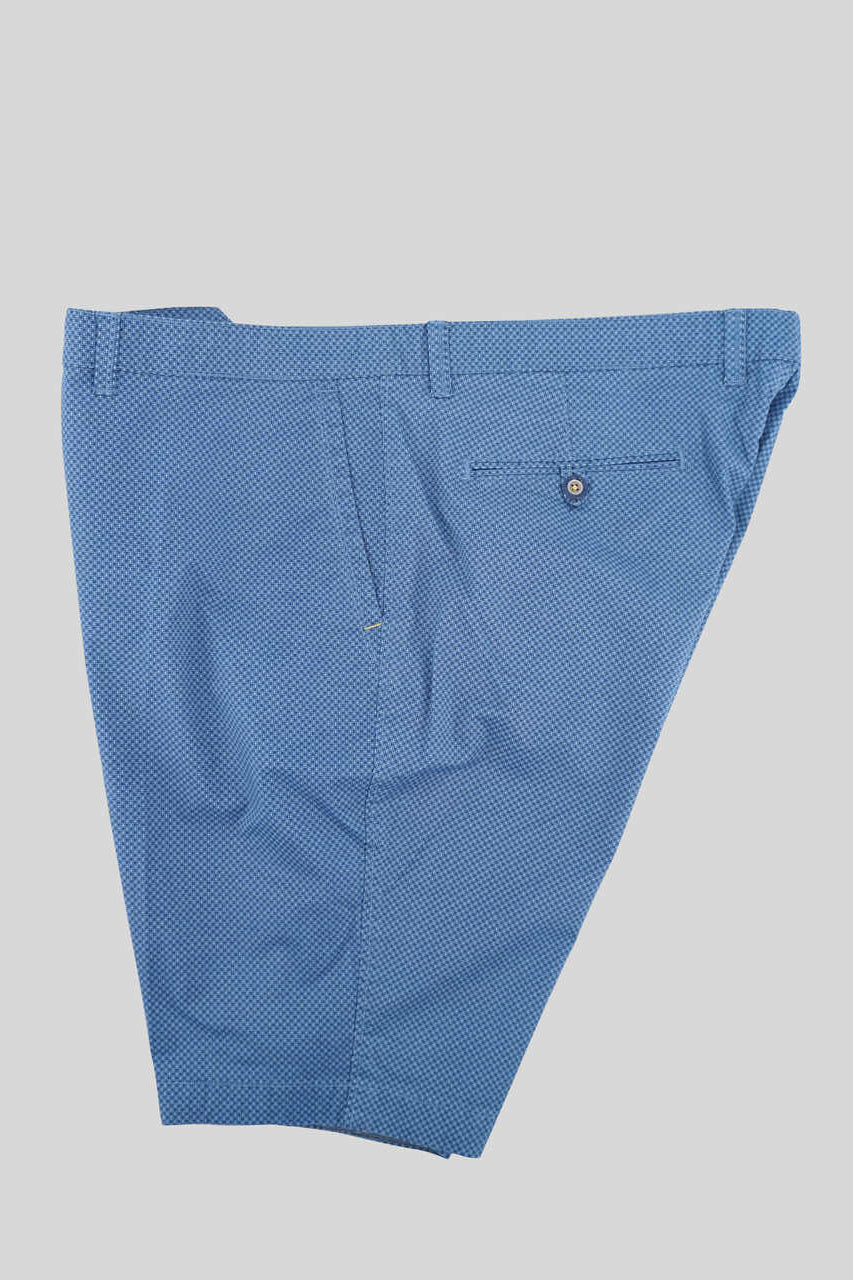 Shorts in cotone elasticizzato / Blu - Ideal Moda