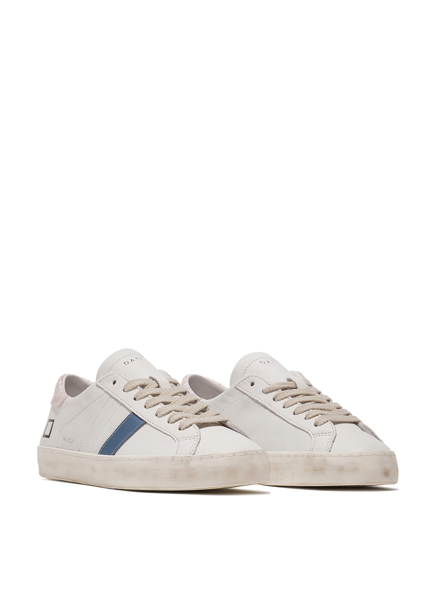 Sneaker Hill Low Calf DATE / Bianco - Ideal Moda