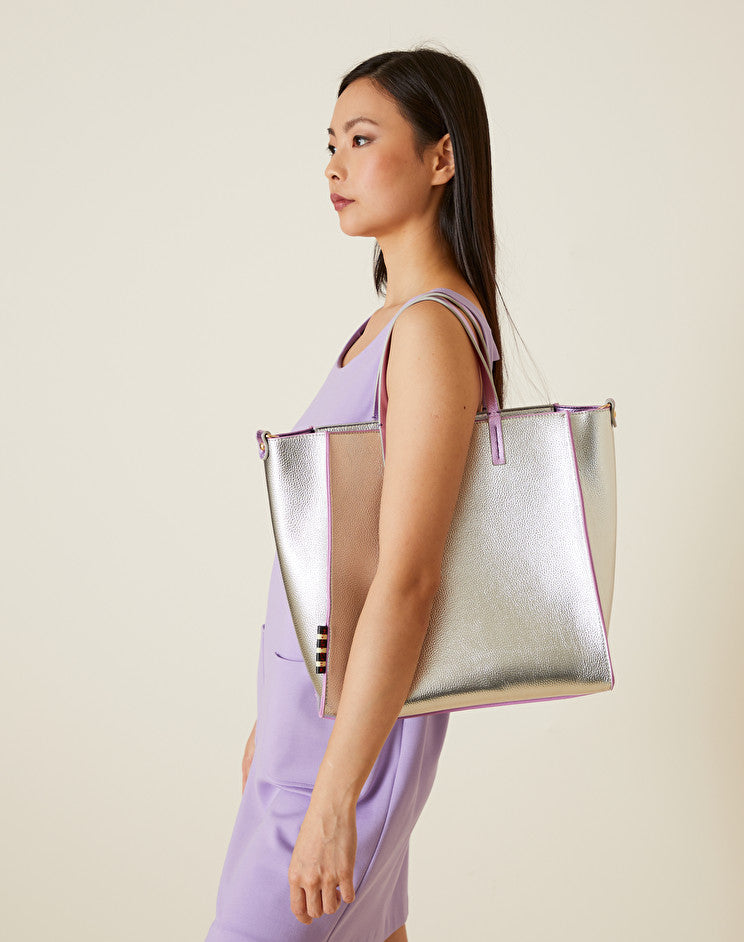 Borsa Felicia Medium Manila Grace / Argento - Ideal Moda