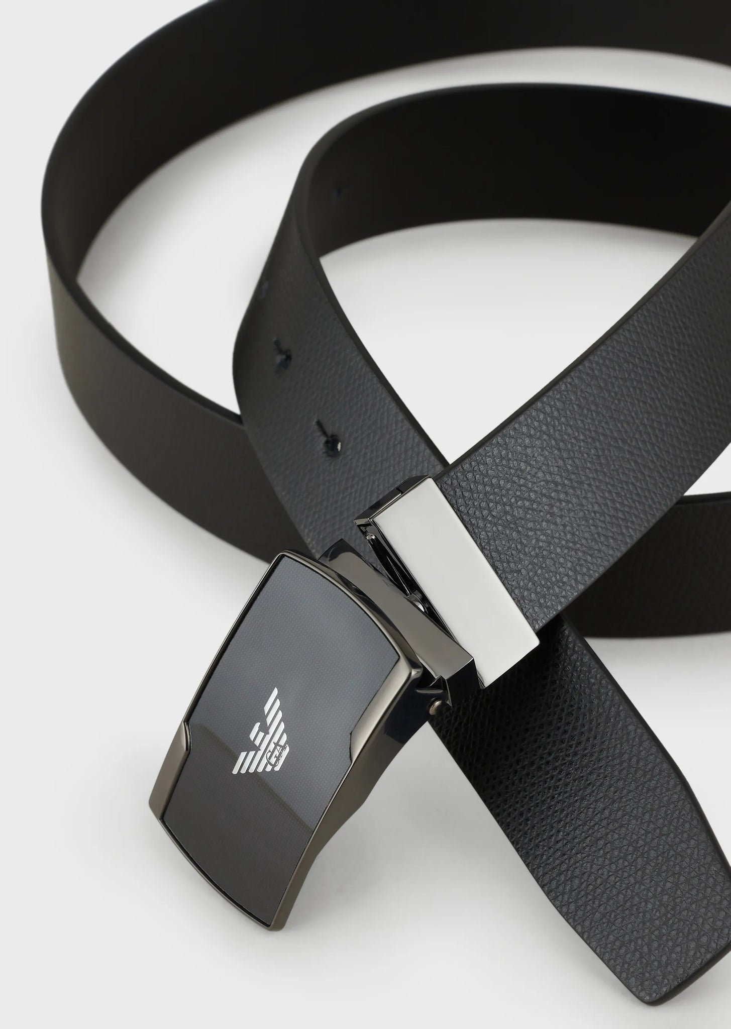 Cintura Reversibile in Pelle Emporio Armani / Nero - Ideal Moda