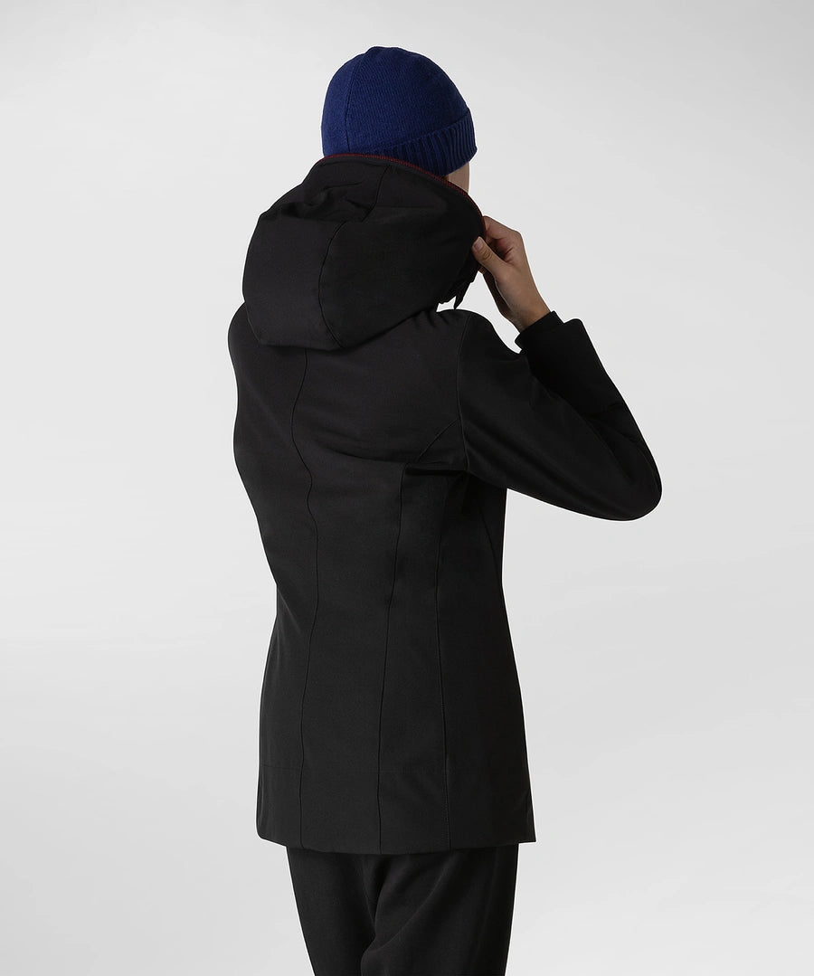 Giubbino Lungo con Cappuccio Peuterey / Nero - Ideal Moda