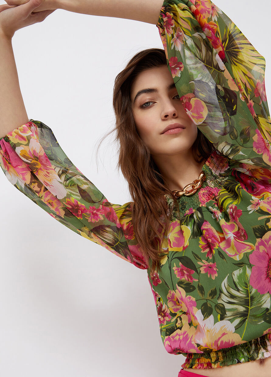 Top Liu Jo con Scollo / Verde - Ideal Moda