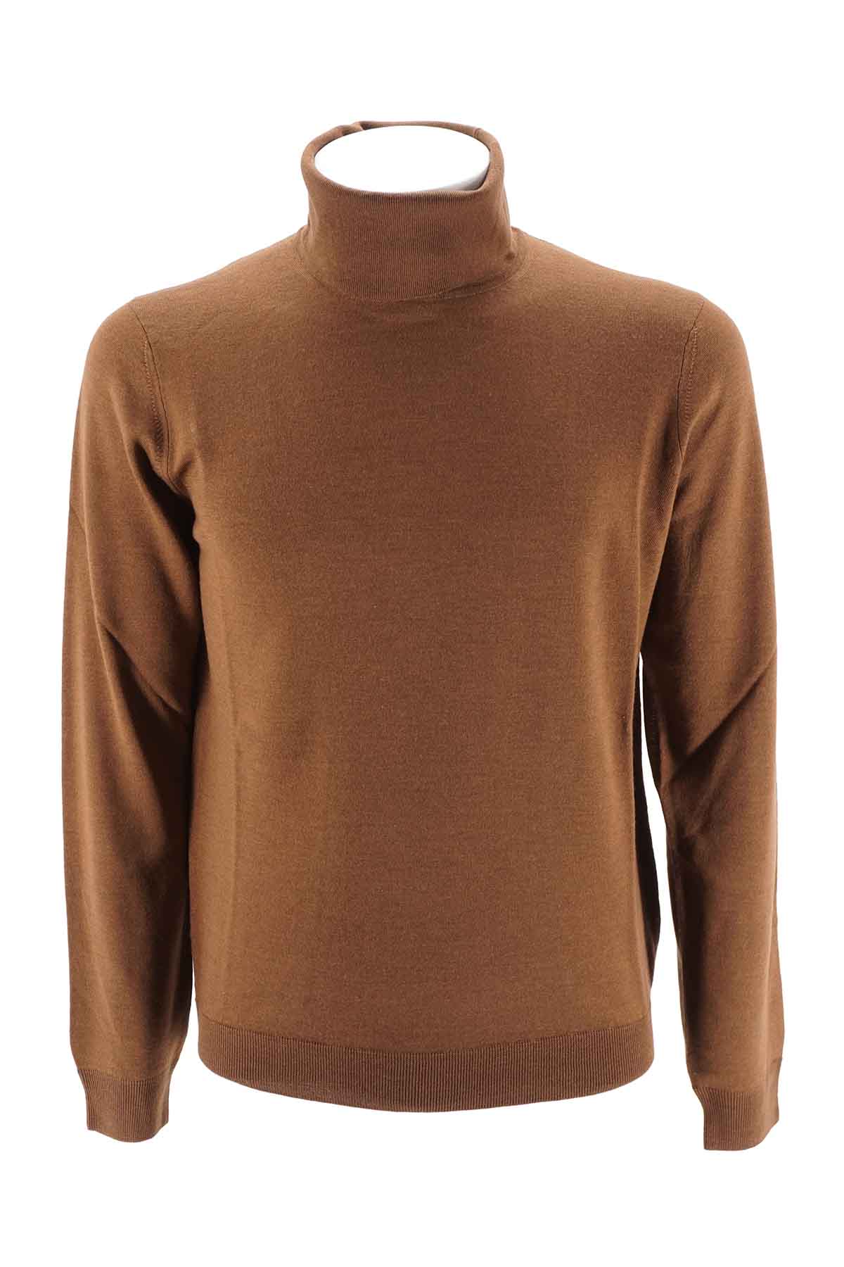Maglia Heritage a Collo Alto / Coccio - Ideal Moda