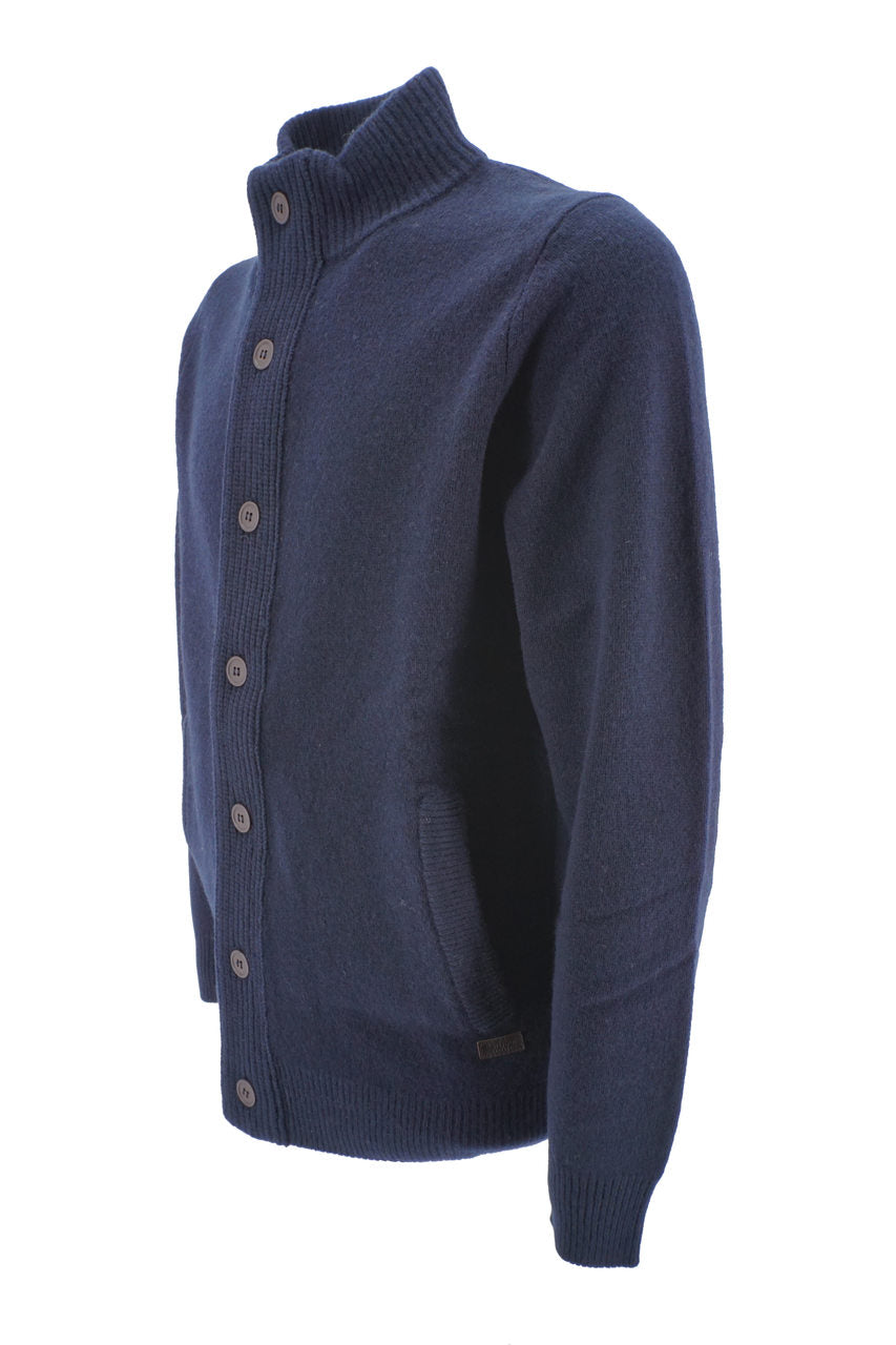 Cardigan Barbour in lana / Blu - Ideal Moda