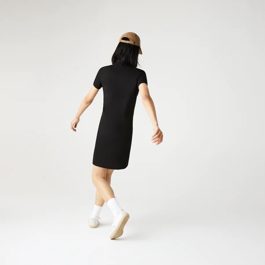 Vestito Lacoste in piquè / Nero - Ideal Moda
