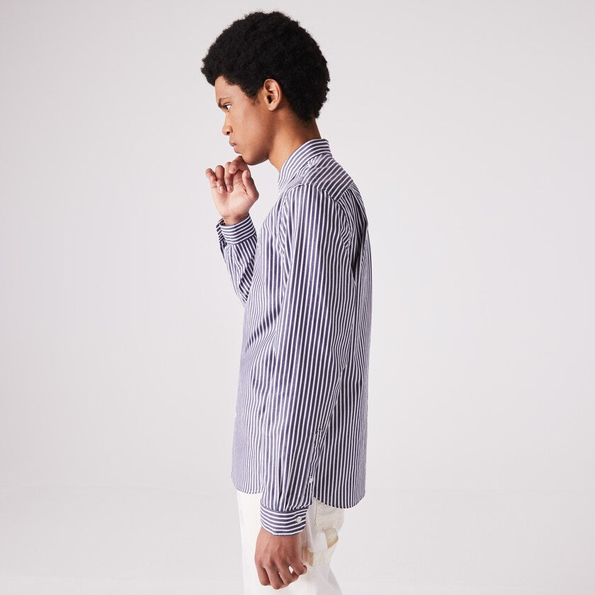 Camicia Lacoste a Fantasia / Blu - Ideal Moda