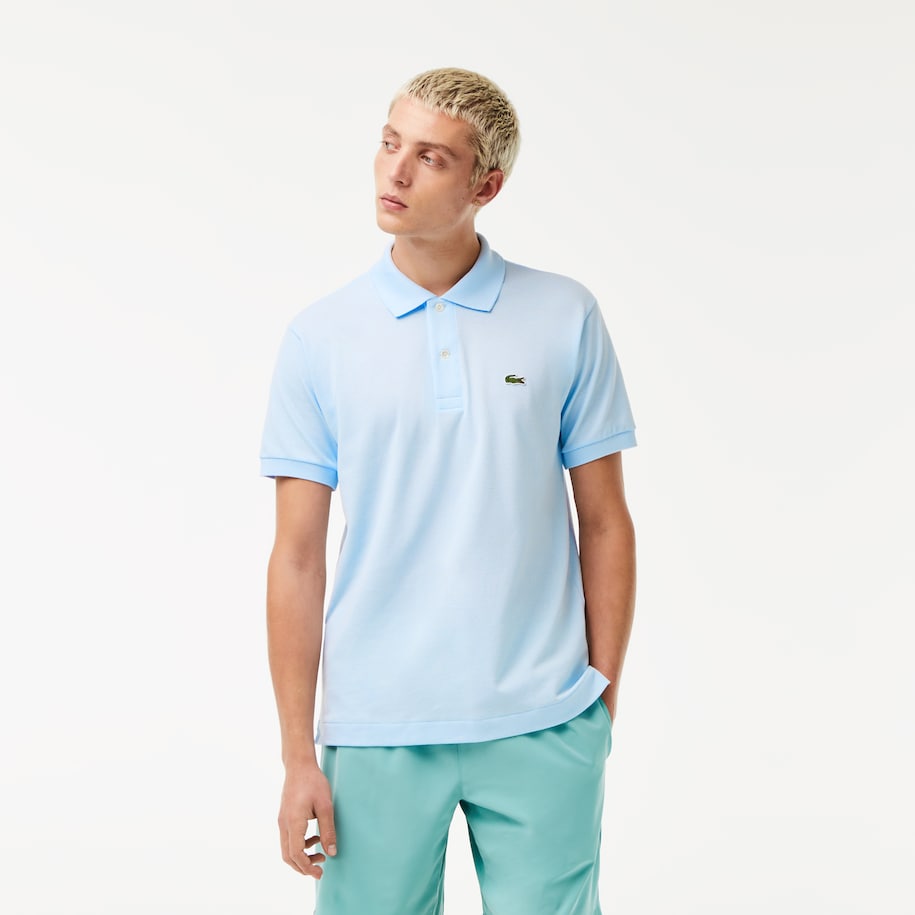 Polo 12.12 con Logo Lacoste / Celeste - Ideal Moda