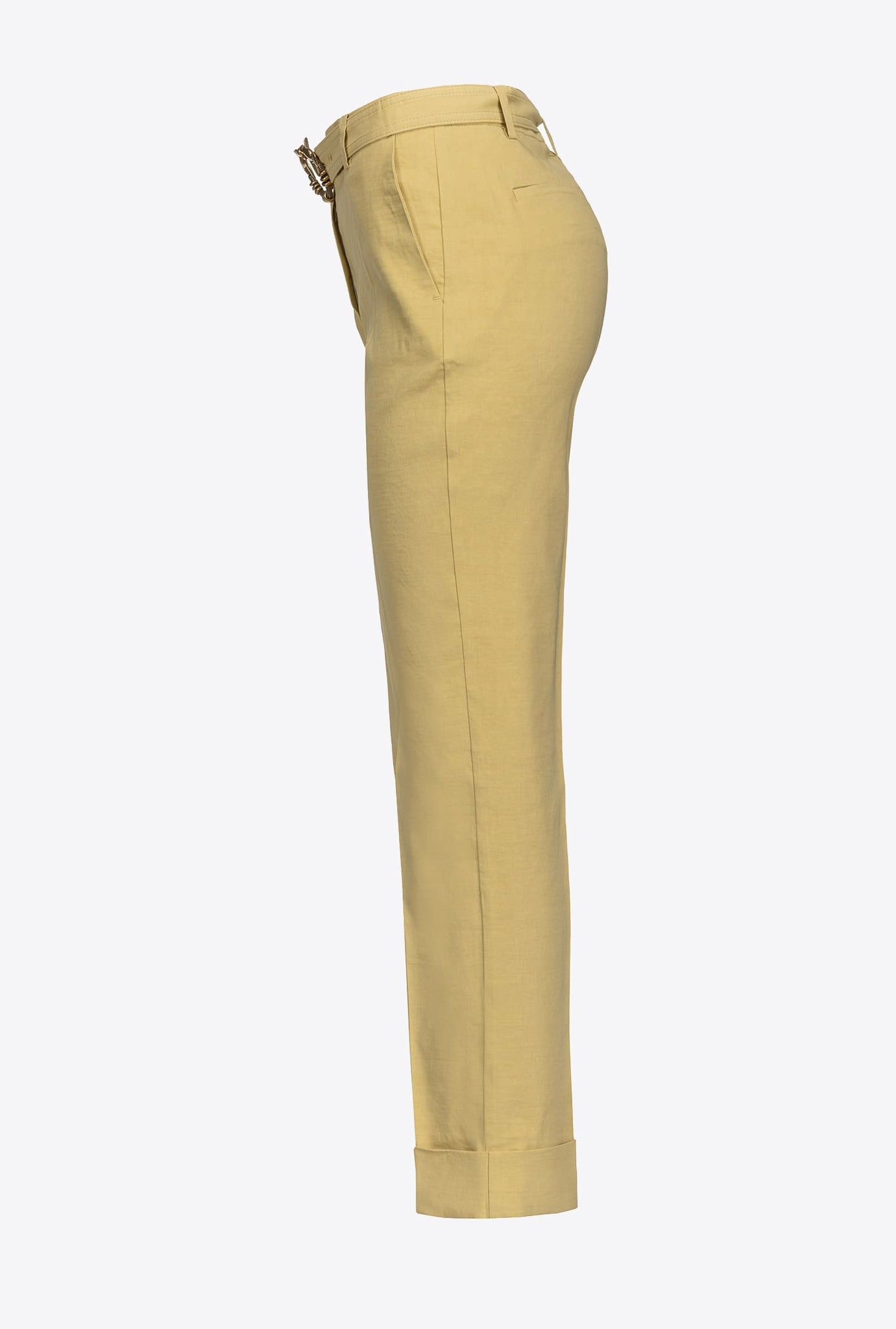 Pantalone Pinko con Cintura / Giallo - Ideal Moda
