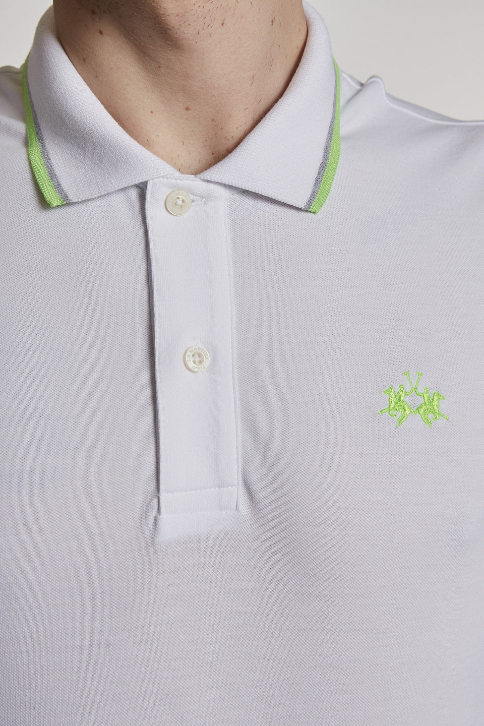 Polo La Martina Regular Fit / Bianco - Ideal Moda