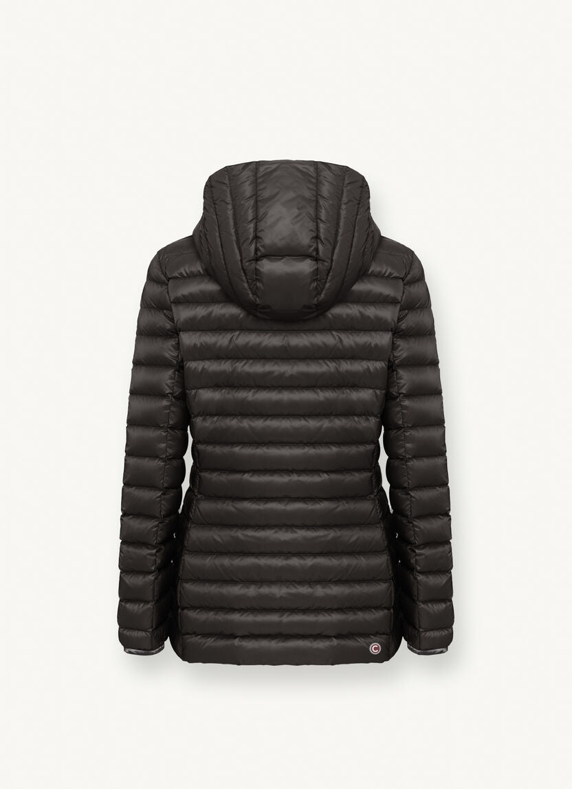 Piumino Lungo con Cappuccio Colmar / Nero - Ideal Moda