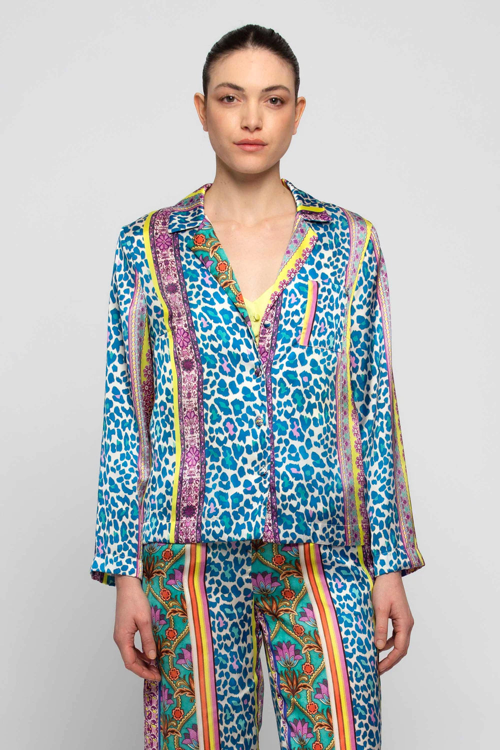 Camicia con Fantasia Kocca Multicolor