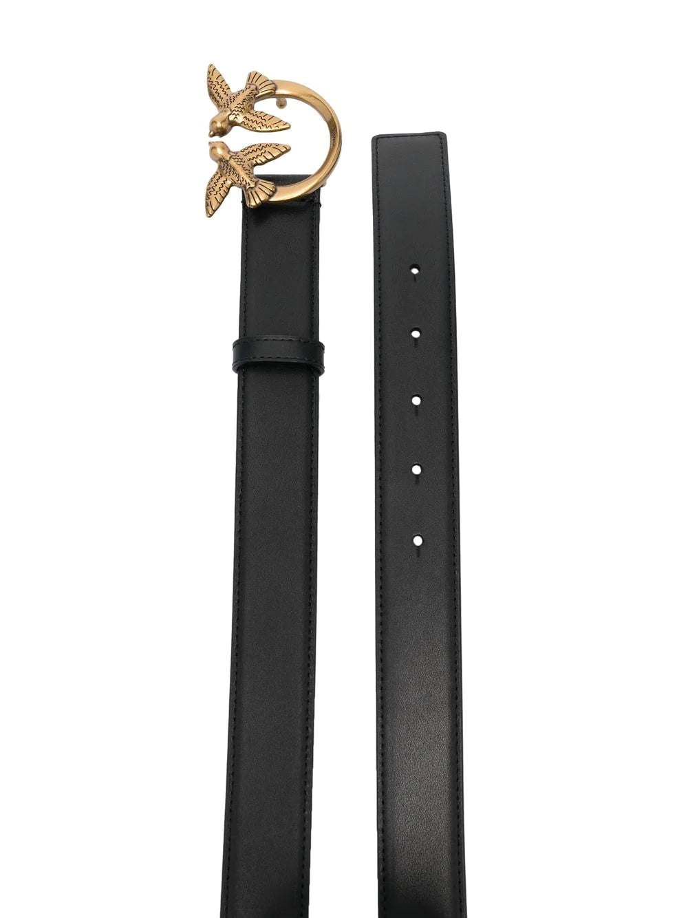 Cintura Pinko Love Birds in Pelle H3 / Nero - Ideal Moda