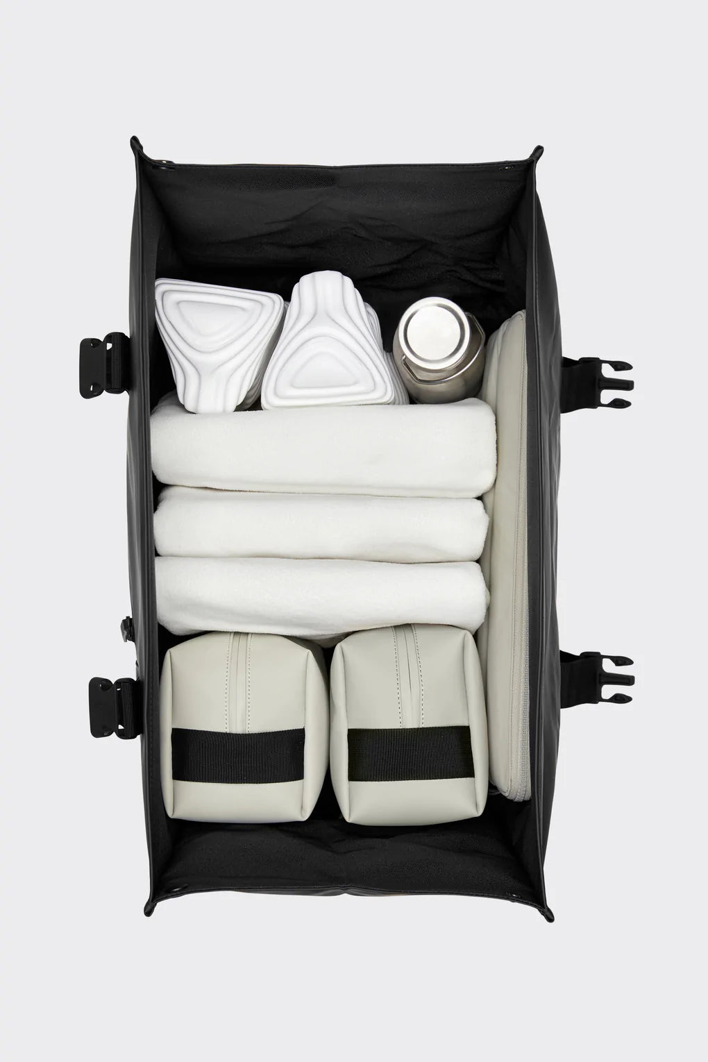 Borsa Unisex Buckle Roll Rains / Nero - Ideal Moda