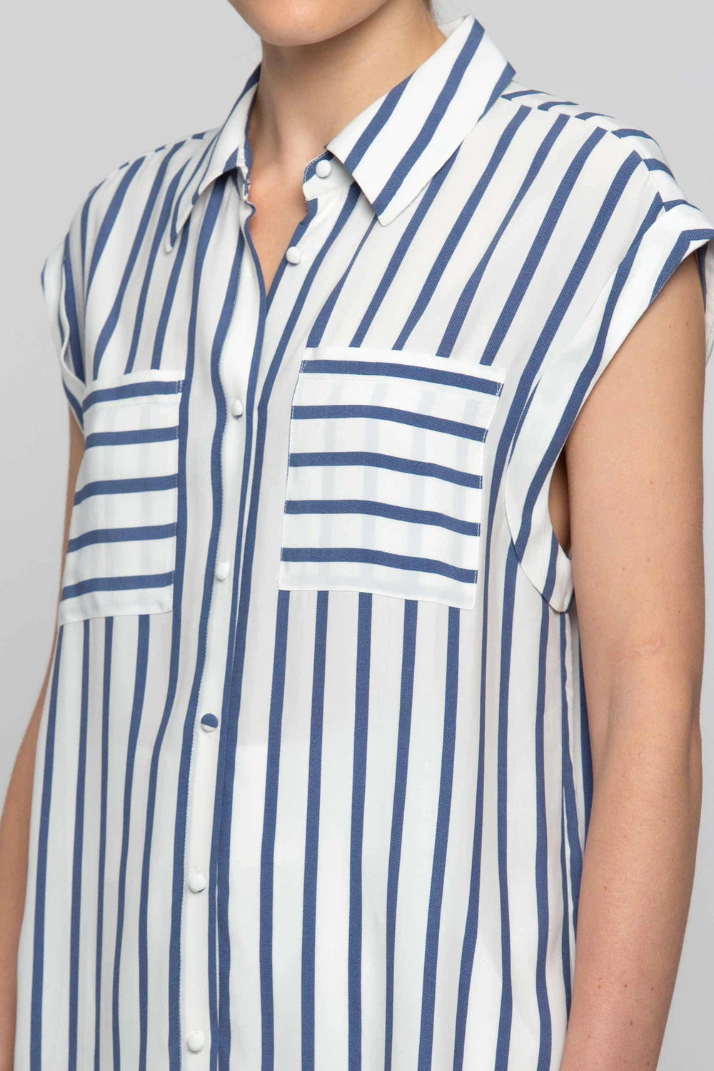 Camicia a Righe Kocca / Blu - Ideal Moda