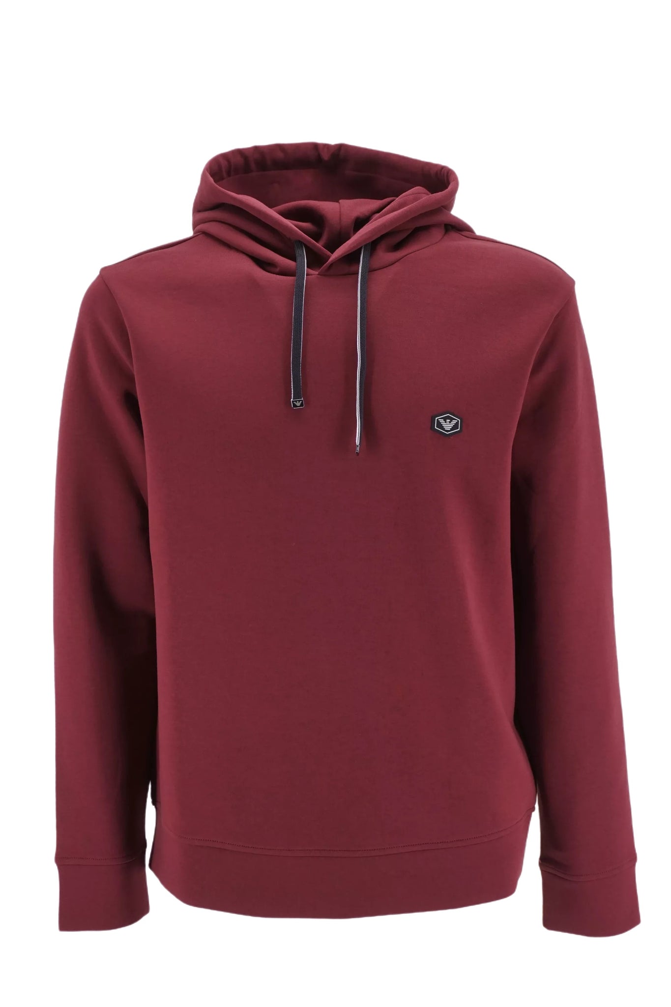 Felpa con Cappuccio e Logo Emporio Armani / Bordeaux - Ideal Moda