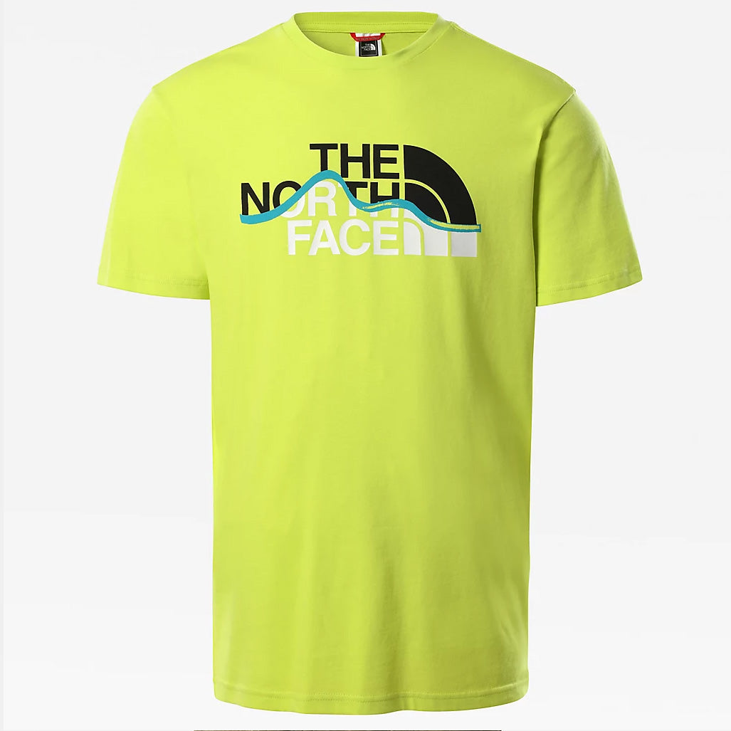 T-Shirt Uomo Mountain Line / Verde - Ideal Moda