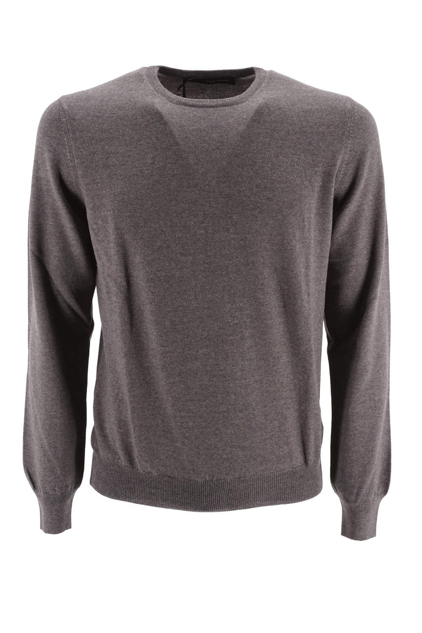 Maglia Tagliatore Girocollo / Marrone - Ideal Moda