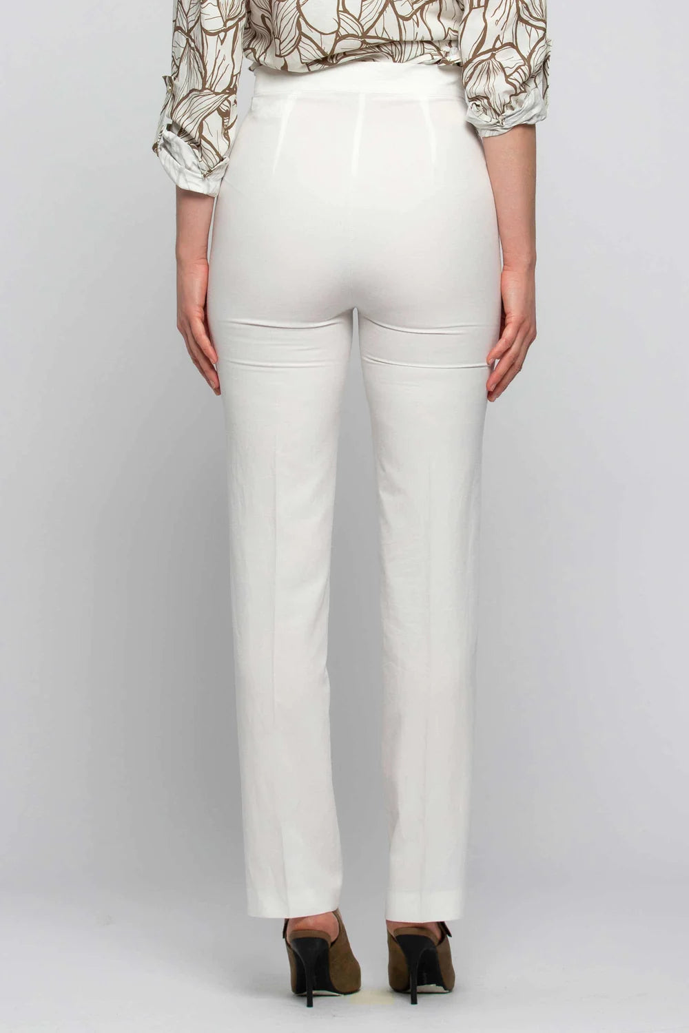 Pantalone a Vita Alta Kocca / Bianco - Ideal Moda