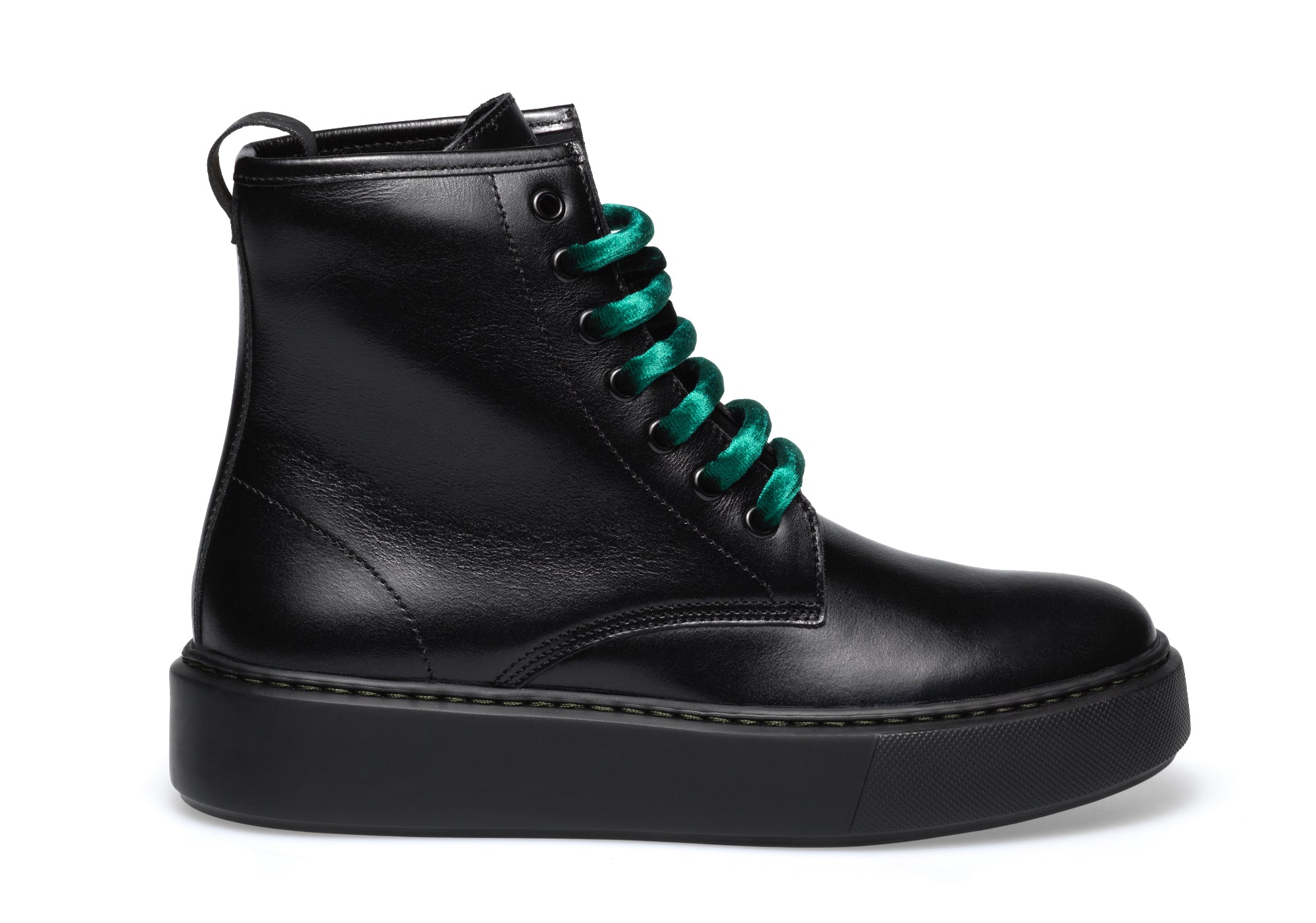 Anfibio Frau in Pelle / Nero - Ideal Moda