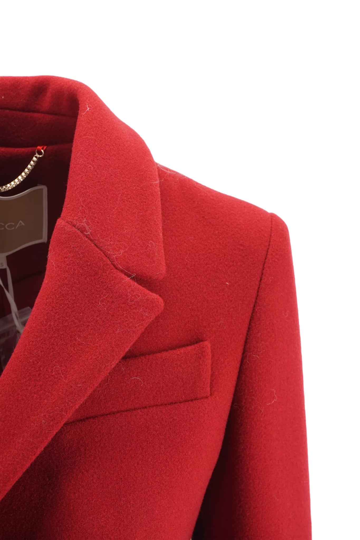 Cappotto con Tasche a Patta Kocca / Bordeaux - Ideal Moda